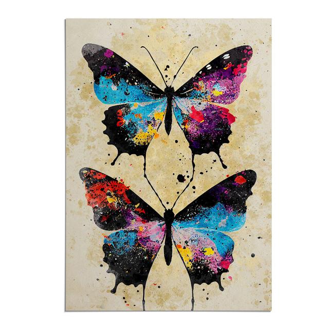 Butterflies Paint Splatter No.1 - Painting Brambly Cottage Format: Paper, Matte Colour: No Matte, Size: 29.7cm H x 21cm W on Productcaster.