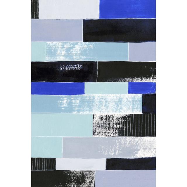 Black & Blue Bricks II Ivy Bronx Size: 91cm H x 61cm W on Productcaster.