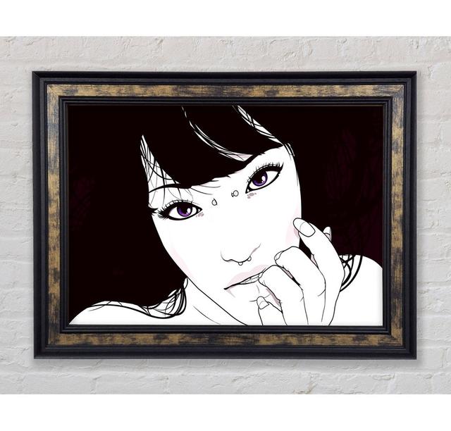 Girl Portrait - Single Picture Frame Art Prints Bright Star Size: 42cm H x 59.7cm W x 8cm D on Productcaster.