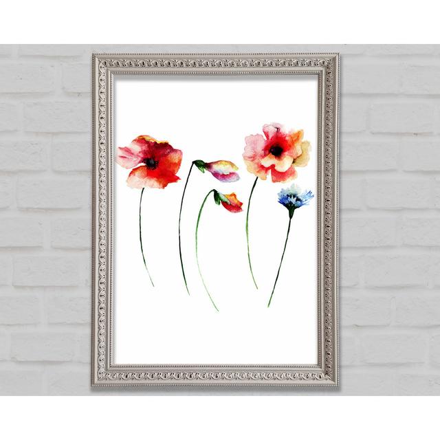 Poppy Stem Beauty Framed Print Bright Star Size: 29.7cm H x 21cm W x 3cm D on Productcaster.