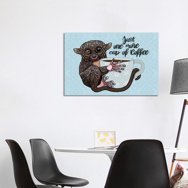 Tarsier Coffee Happy Larry Size: 66.04cm H x 101.6cm W x 1.905cm D on Productcaster.