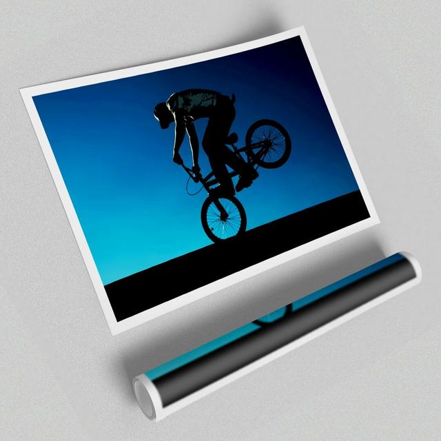 Bmx Front Wheelie - Graphic Art Print on Paper East Urban Home Size: 84.1 cm H x 118.9 cm W on Productcaster.