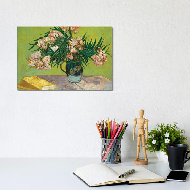 Oleanders by Vincent Van Gogh - Wrapped Canvas Painting Rosalind Wheeler Size: 20.32cm H x 30.48cm W x 1.91cm D on Productcaster.