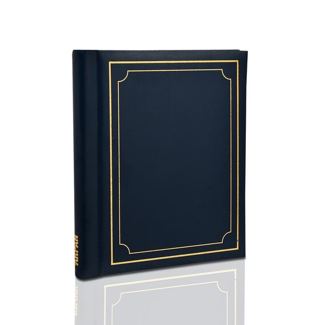 Deluxe Stamp Cover Large Self Adhesive Photo Album Marlow Home Co. Colour: Blue on Productcaster.