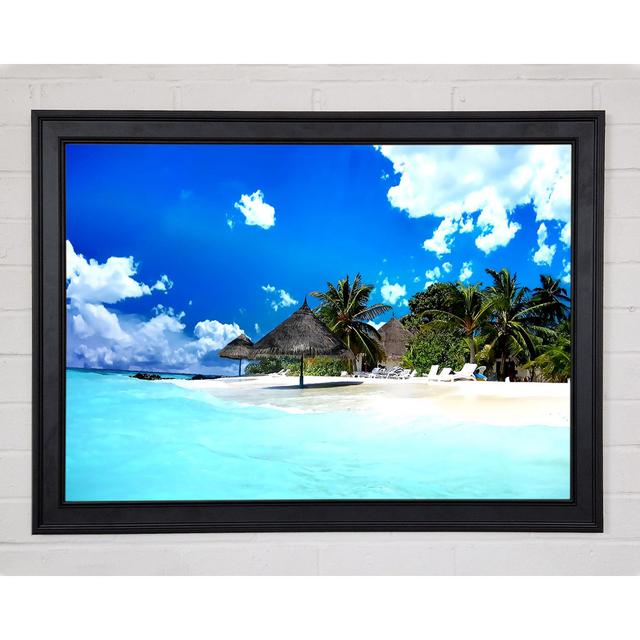 Beach Life Framed Print Highland Dunes Size: 42cm H x 59.7cm W x 1.5cm D on Productcaster.