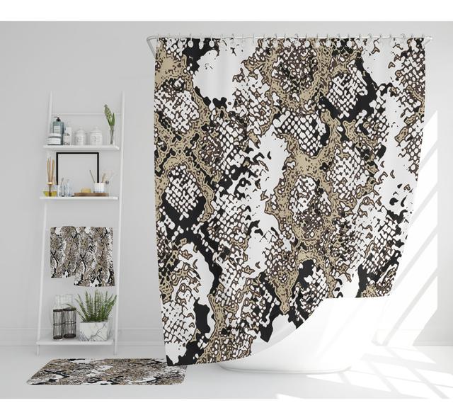 Nazia Polyester Shower Curtain Set (Set of 3) East Urban Home on Productcaster.