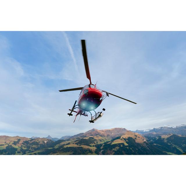 Helicopter Landing On Mountain by Pidjoe - No Frame Art Prints on Canvas 17 Stories Size: 61cm H x 91cm W on Productcaster.