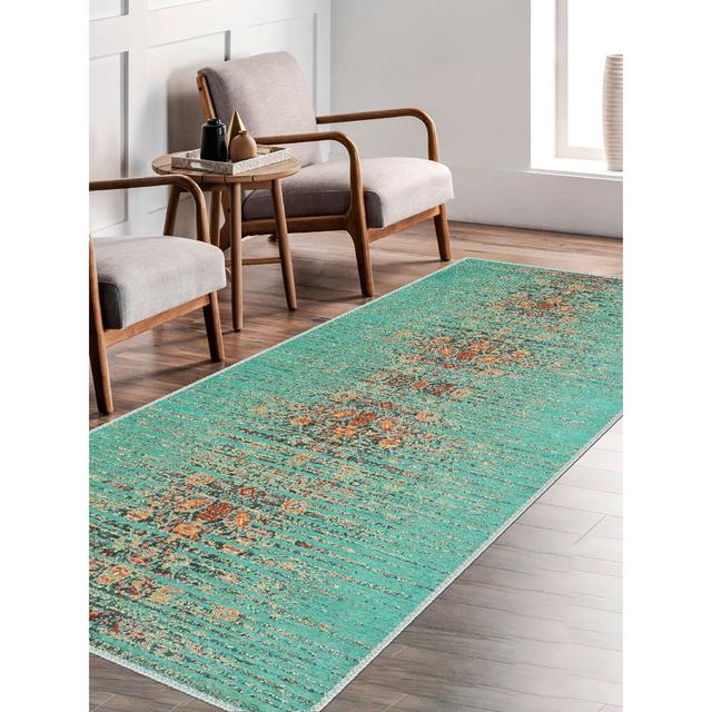 Bonet Machine Woven 80cm X 120cm Blue Area Rug Latitude Vive on Productcaster.