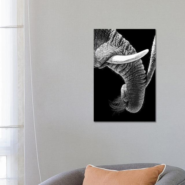 African Elephant Family Bonding by Susan Richey - Gallery-Wrapped Canvas Giclée on Canvas Ebern Designs Size: 66.04cm H x 45.72cm W x 3.81cm D, Format on Productcaster.