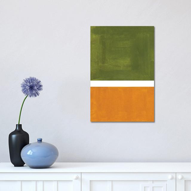 Olive Ochre Rothko Remake by EnShape - Wrapped Canvas Print Metro Lane Size: 45.72cm H x 30.48cm W x 1.91cm D on Productcaster.