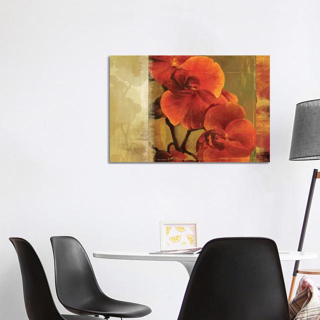 Crimson Delight by Asia Jensen - Wrapped Canvas Print ClassicLiving Size: 66.04cm H x 101.6cm W x 3.81cm D on Productcaster.