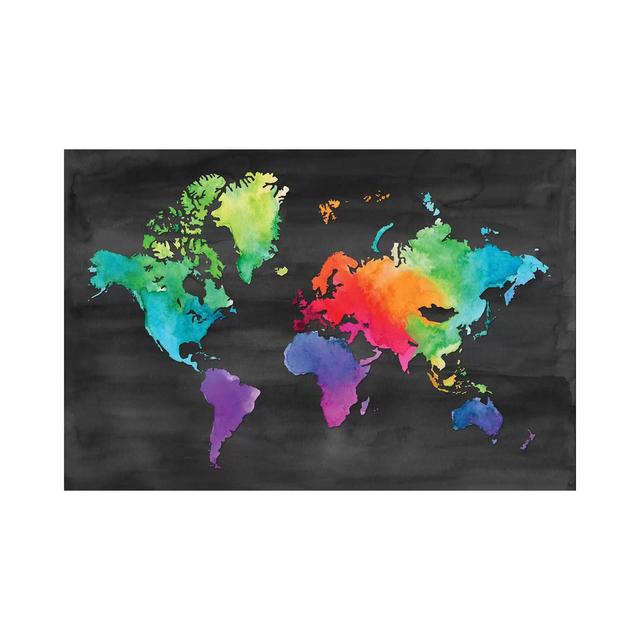 Map Of Many Colors NDD57 Happy Larry Size: 30.48cm H x 45.72cm W x 1.905cm D on Productcaster.