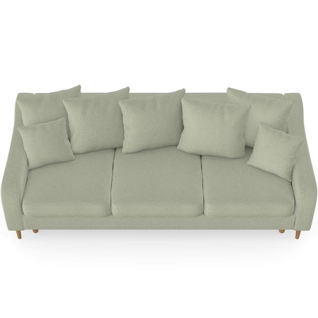 Pocono 4 Seater Clic Clac Sofa Bed Three Posts Upholstery Colour: Laurel Green on Productcaster.