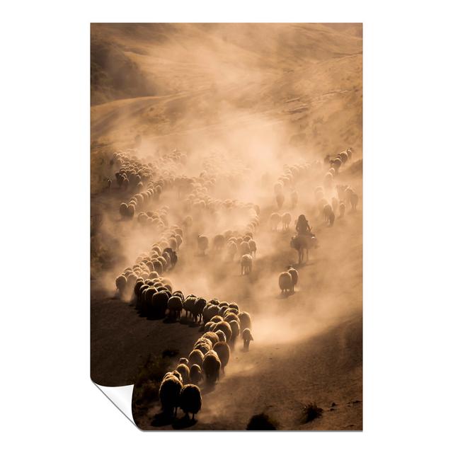 Panther Print Fine Art Prints Shepherd Herd Down The Misty Fields Artistic Unframed Poster, Pictures For Home Walls, Bedroom, Living Room & Bathroom D on Productcaster.