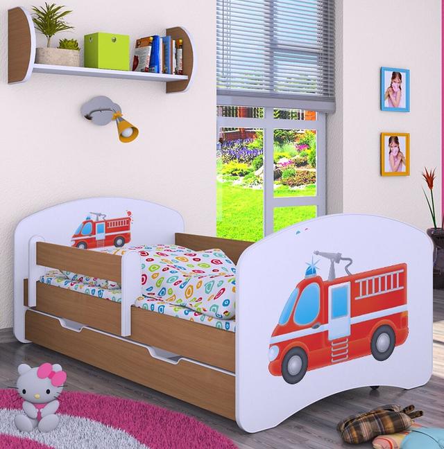 Manus Cot Bed / Toddler (70 x 140cm) Bed Frame with Drawer Isabelle & Max Colour (Bed Frame): Light Brown on Productcaster.