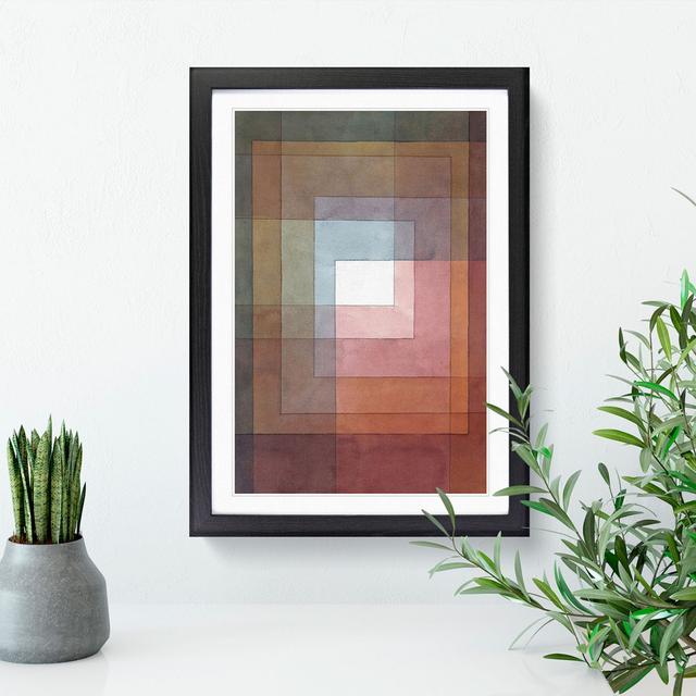 Watercolour Squares by Paul Klee - Picture Frame Painting East Urban Home Size: 48cm H x 36cm W x 2cm D, Frame Option: Black on Productcaster.