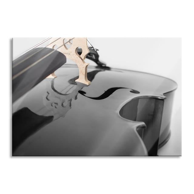 Cello - No Frame Print on Glass Ebern Designs Size: 60cm H x 80cm W x 0.4cm D on Productcaster.