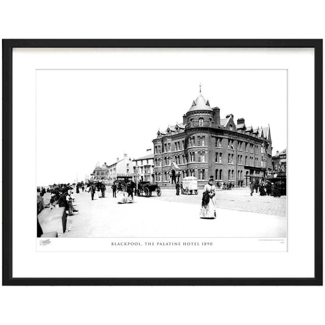 Blackpool, The Palatine Hotel 1890 - Single Picture Frame Print The Francis Frith Collection Size: 40cm H x 50cm W x 2.3cm D on Productcaster.