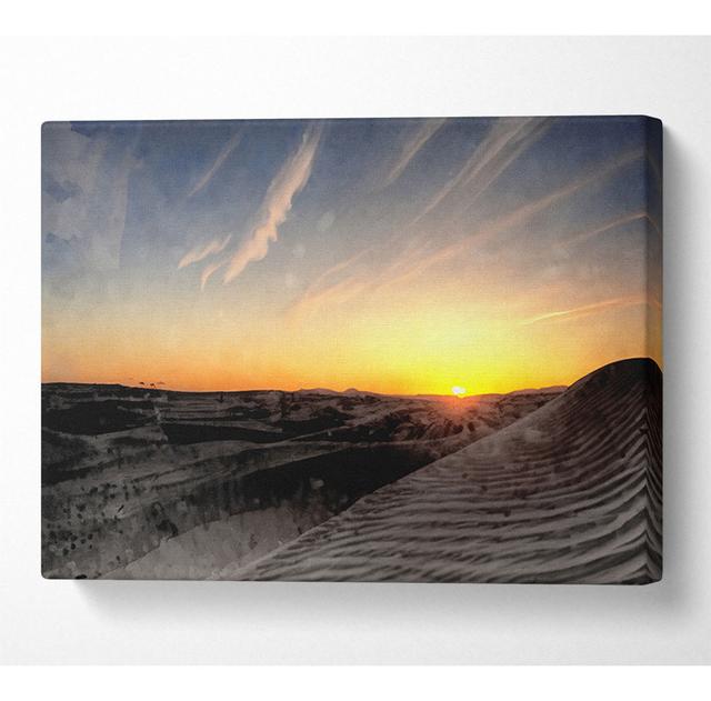 Little Sahara Sunset - Wrapped Canvas Art Prints House of Hampton Size: 66cm H x 106.6cm W x 10cm D on Productcaster.