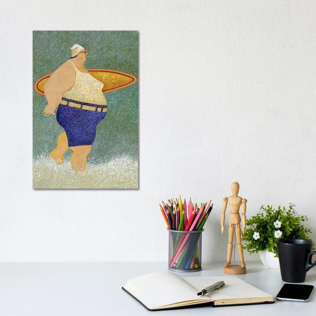 Surfs up by Lowell Herrero - Wrapped Canvas Painting ClassicLiving Size: 30.48cm H x 20.32cm W x 1.91cm D on Productcaster.