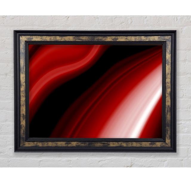 Red Streaks - Single Picture Frame Art Prints Bright Star Size: 29.7cm H x 42cm W x 8cm D on Productcaster.