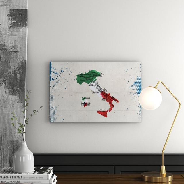 Leinwandbild Map of Italy East Urban Home Größe: 40 cm x 60 cm on Productcaster.