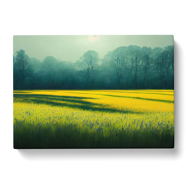 Irresistible Bluebell Field - Wrapped Canvas Graphic Art ClassicLiving Size: 40cm H x 60cm W x 3cm D on Productcaster.