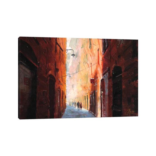 Italian Street On A Cool Afternoon by Christopher Clark - Wrapped Canvas Print ClassicLiving Size: 66.04cm H x 101.6cm W x 3.81cm D on Productcaster.