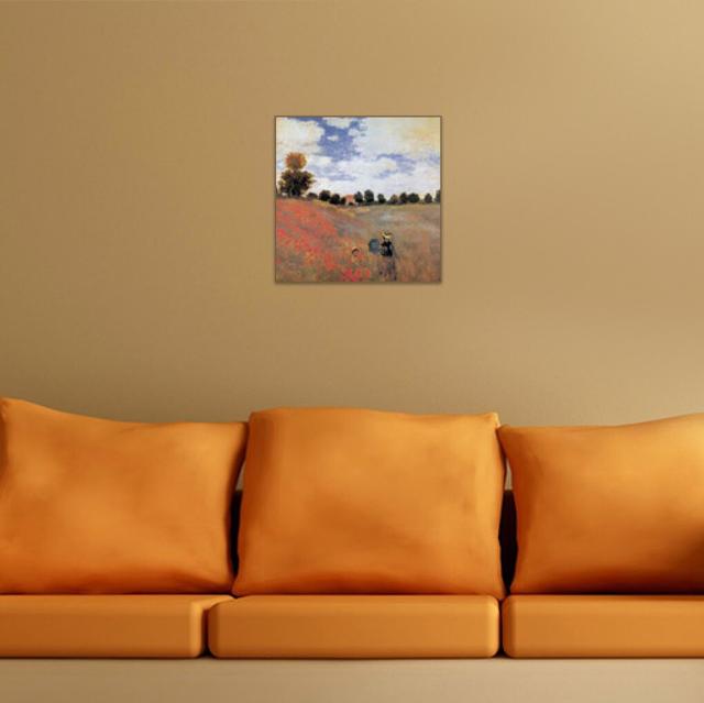 Campo Di Papaveri Detail by Monet - Picture Frame Painting Print on MDF Marlow Home Co. on Productcaster.