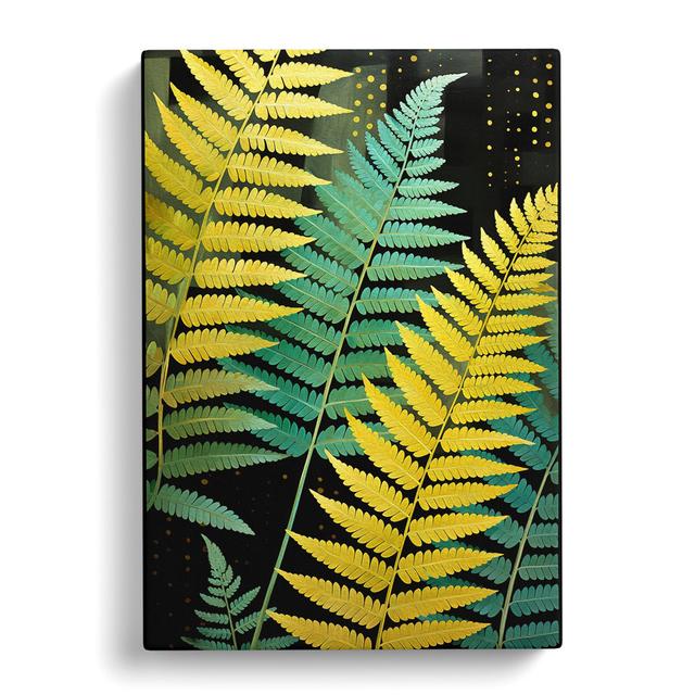 Fern Leaf Constructivism No.3 - Single Picture Frame Art Prints Brambly Cottage Size: 50cm H x 35cm W x 3cm D on Productcaster.