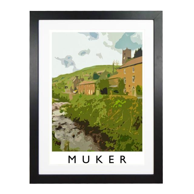 Muker 2 by Richard O'Neil - Graphic Art Print on Paper East Urban Home Format: Black Wood Frame, Size: 43.5 cm H x 33.5 cm W x 2.2 cm D on Productcaster.