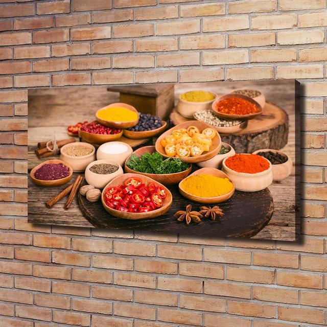 Spices and Herbs - Wrapped Canvas Art Prints Brayden Studio on Productcaster.