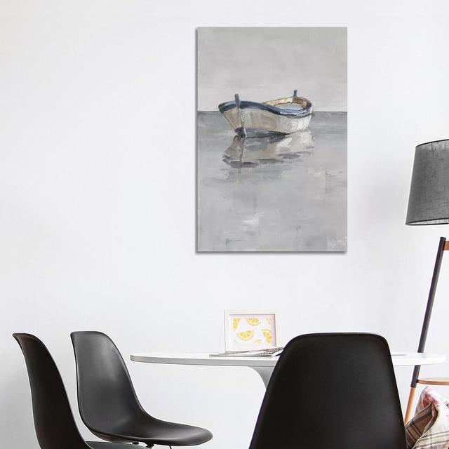 Boat on the Horizon II by Ethan Harper - Wrapped Canvas Art Prints Longshore Tides Size: 101.5cm H x 66cm W x 1.9cm D on Productcaster.