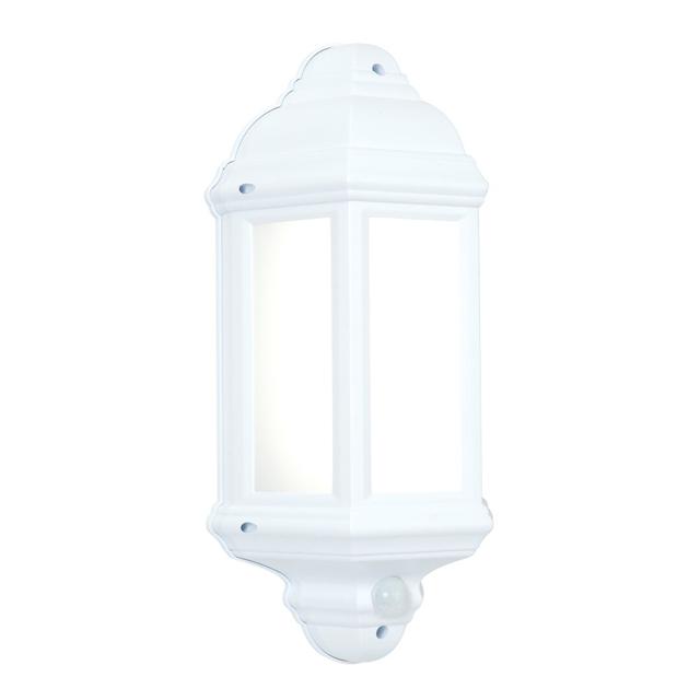 Runyan Integrated LED Outdoor Wall Lantern Dakota Fields Finish: Matte White on Productcaster.