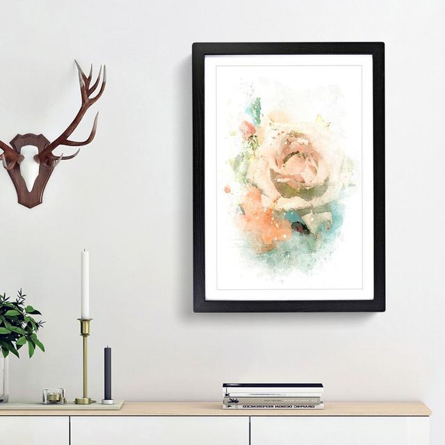 Floral Art in Abstract - Picture Frame Graphic Art Print East Urban Home Frame Option: Black Framed, Size: 48cm H x 36cm W x 2cm D on Productcaster.