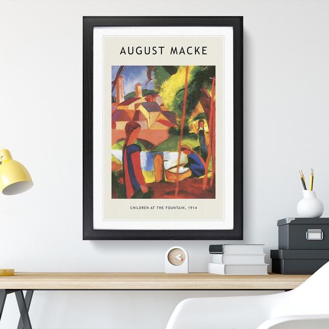 Walking to Town by August Macke - Picture Frame Art Prints East Urban Home Frame Option: Black Framed, Size: 65cm H x 48cm W x 2cm D on Productcaster.