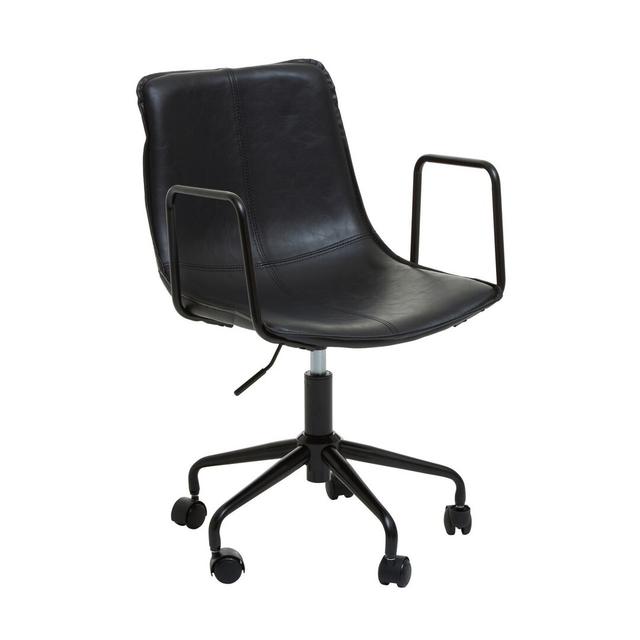 Orona Desk Chair Borough Wharf Upholstery Colour: Black on Productcaster.