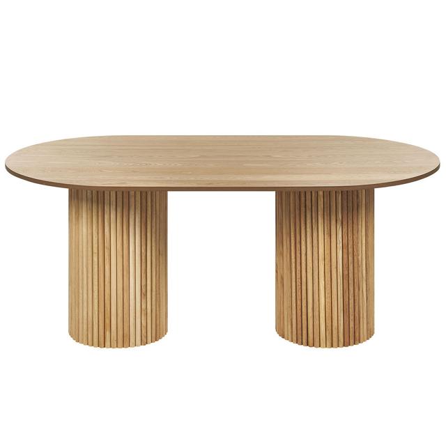 Morwenna Oval 180Cm L x 100Cm W Dining Table Mikado Living on Productcaster.