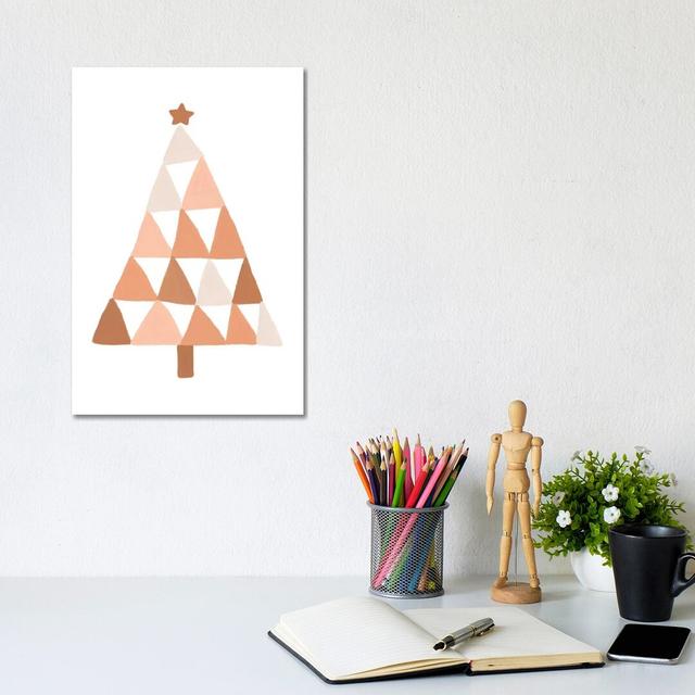 Pastel Christmas Tree by Orara Studio - Wrapped Canvas Gallery-Wrapped Canvas Giclée The Seasonal Aisle Size: 30.48cm H x 20.32cm W x 1.91cm D on Productcaster.