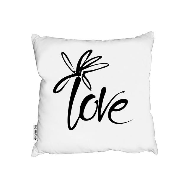 Love Cushion Cover East Urban Home Size: 45cm x 45cm on Productcaster.