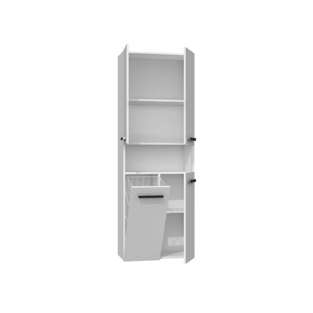 Laurali Freestanding Tall Bathroom Cabinet Latitude Run on Productcaster.