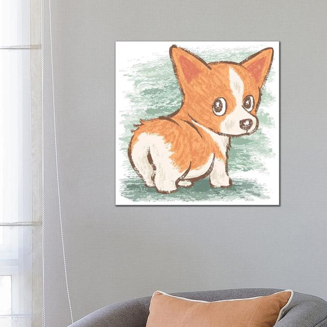 Welsh Corgi by Toru Sanogawa - Wrapped Canvas Gallery-Wrapped Canvas Giclée ClassicLiving Size: 66.04cm H x 66.04cm W x 3.81cm D on Productcaster.