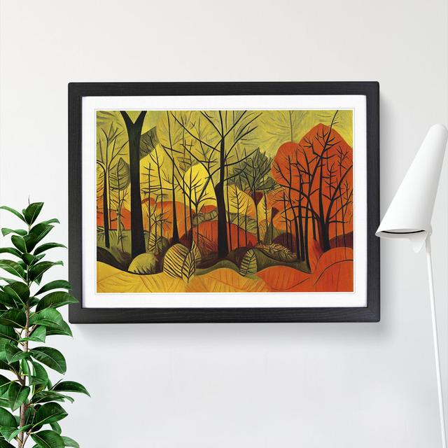 Showstopping Autumn Forest - Picture Frame Graphic Art Alpen Home Size: 34cm H x 46cm W x 2cm D, Frame Colour: Black on Productcaster.