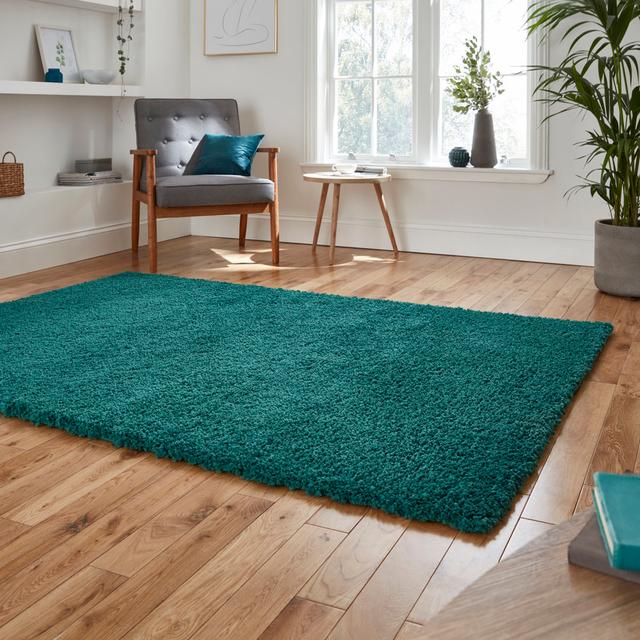 Machine Woven Jewel Green Rug Latitude Run Rug Size: Rectangle 120 x 170cm on Productcaster.