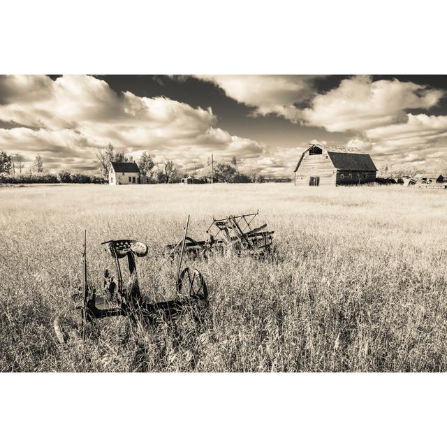 Old Farm Yard by Sprokop - Wrapped Canvas Photograph Brambly Cottage Size: 51cm H x 76cm W on Productcaster.