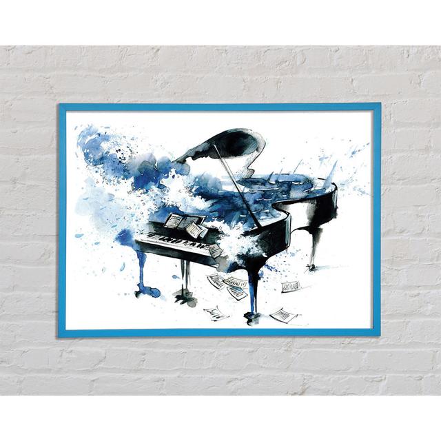 Piano Blues - Einzelner Bilderrahmen Kunstdrucke Rosalind Wheeler Größe: 42 cm H x 59,7 cm B x 2 cm T on Productcaster.