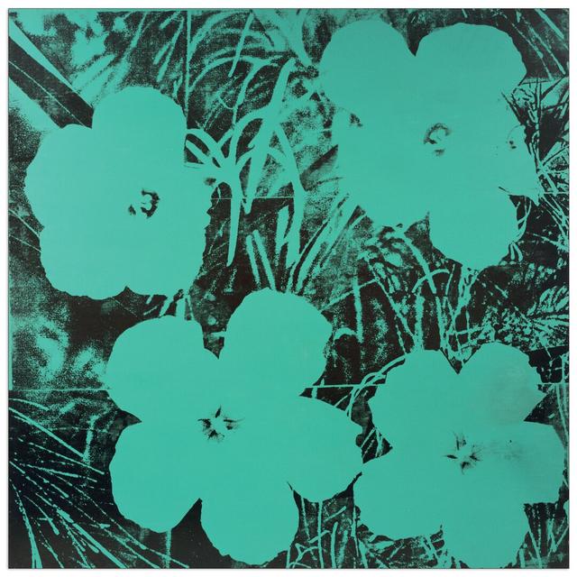 Paneel "Zehn Fuß Blumen" von Warhol, Grafikdruck East Urban Home on Productcaster.