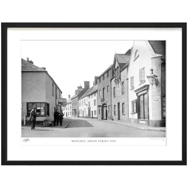 'Watchet, Swain Street 1913' - Picture Frame Photograph Print on Paper The Francis Frith Collection Size: 60cm H x 80cm W x 2.3cm D on Productcaster.