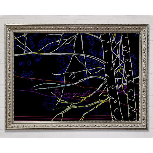 Tree Sketch - Single Picture Frame Art Prints Rosalind Wheeler Size: 100cm H x 141.4cm W x 3cm D on Productcaster.