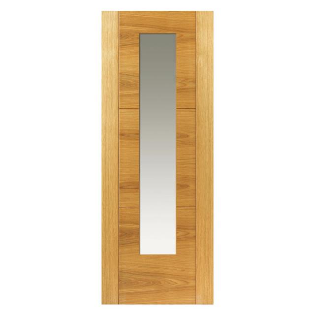 Mistral Oak Internal Door Unfinished JB Kind Doors Door Size: 198.1cm H x 76.2cm W x 3.5cm D on Productcaster.